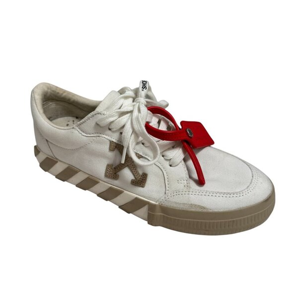Off-White Vulcanized Vulc Low Sneakers Size 41 Women's 10 Men's 8-8.5 w Dustbag - Picture 1 of 12